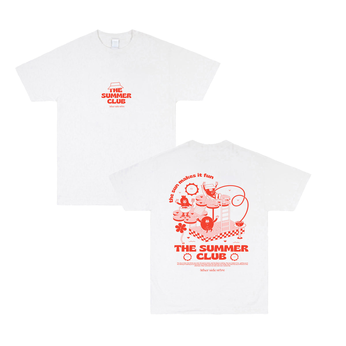 Other Side Store 'Pasta La Vista' Tee - White – UN:IK Clothing