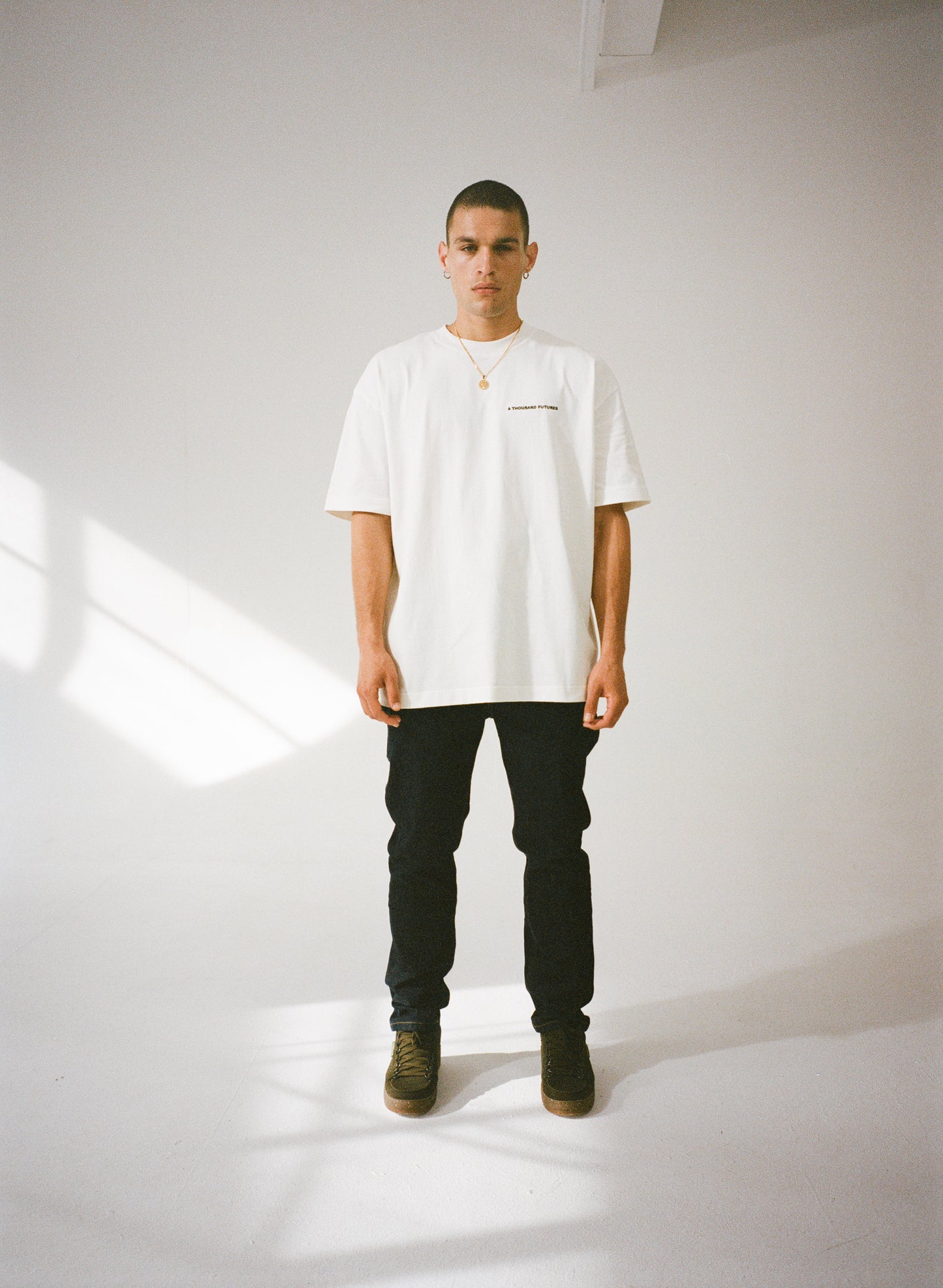 A Thousand Futures 'Kyoto' Embroidered Tee - White