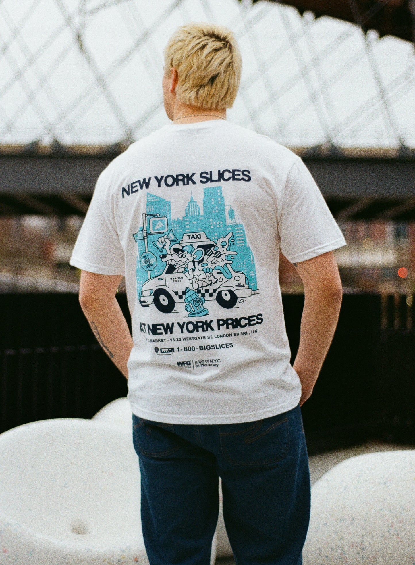 Gordos Pizzeria 'NYC Slices' Tee - White