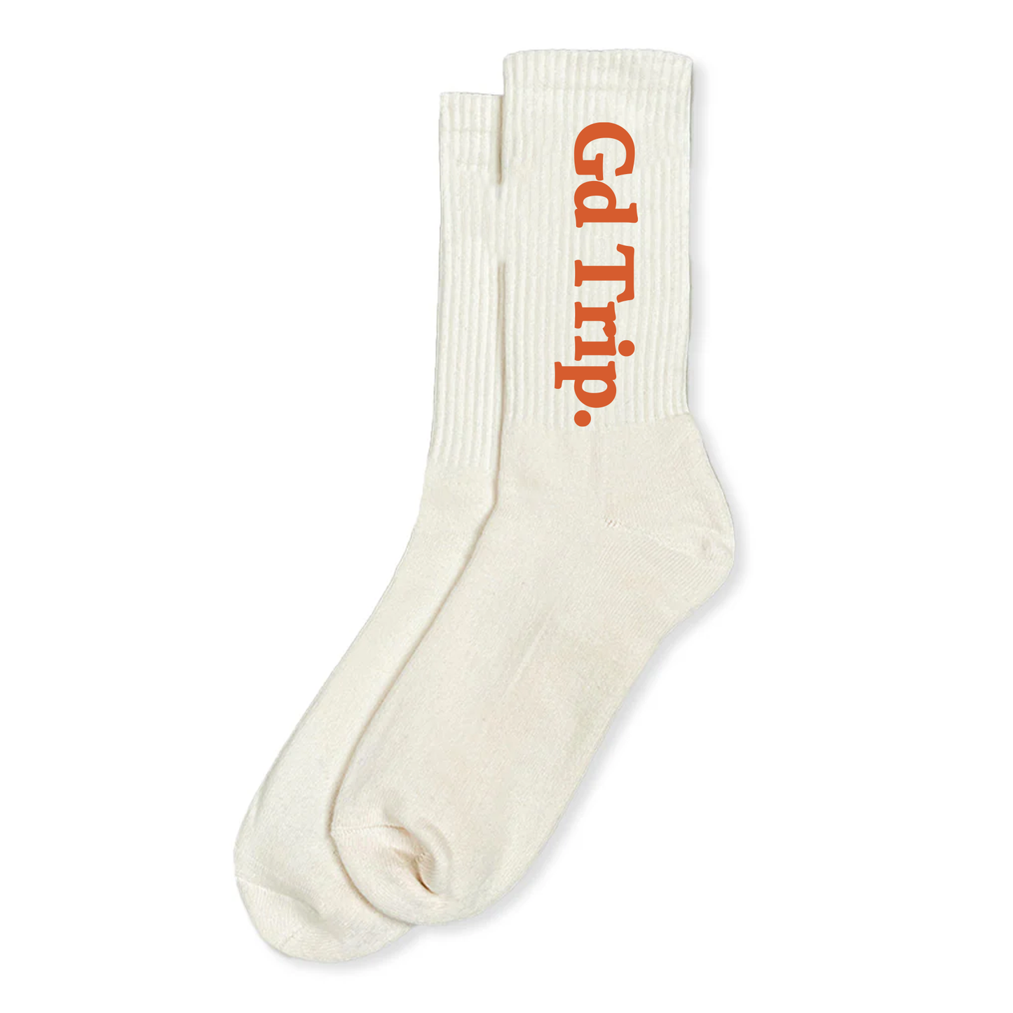 HAVE A GD TRIP Socks - Cream