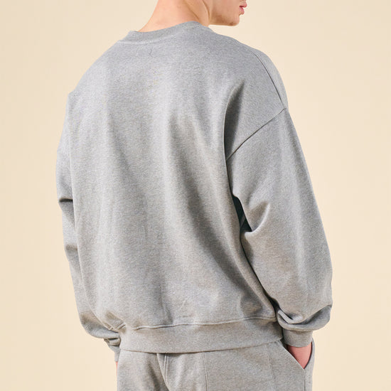 bound Sustain Heavy Sweater - Heather Grey