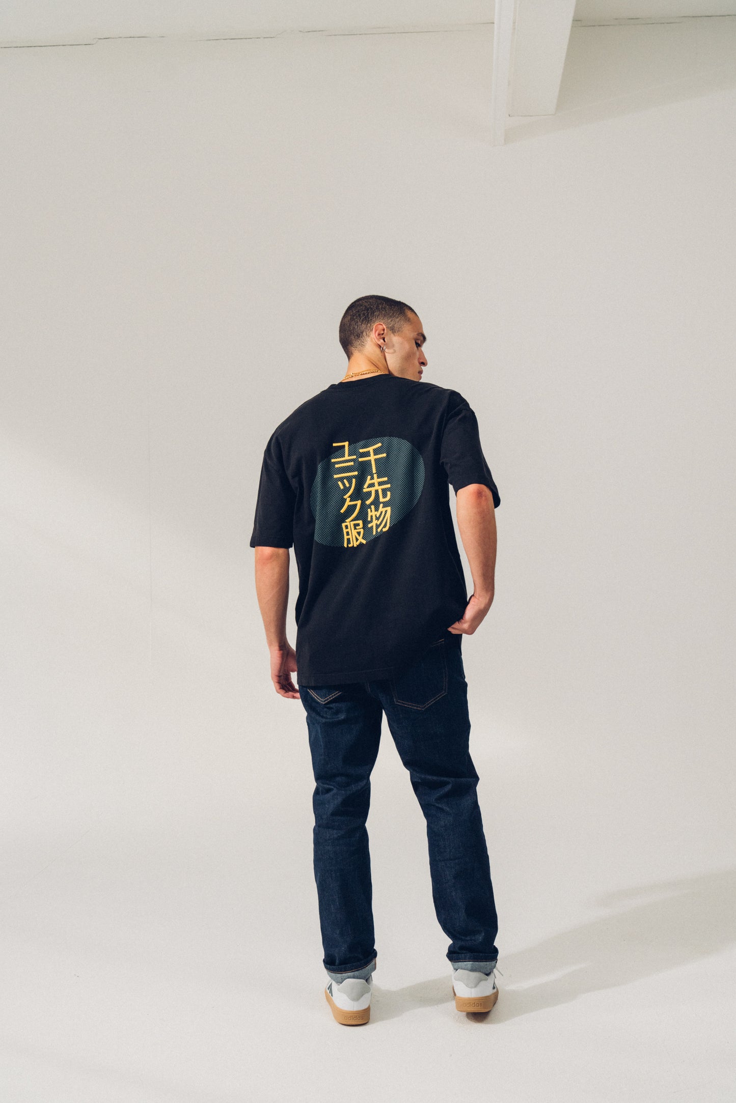 A Thousand Futures 'Kyoto' Embroidered Tee - Black