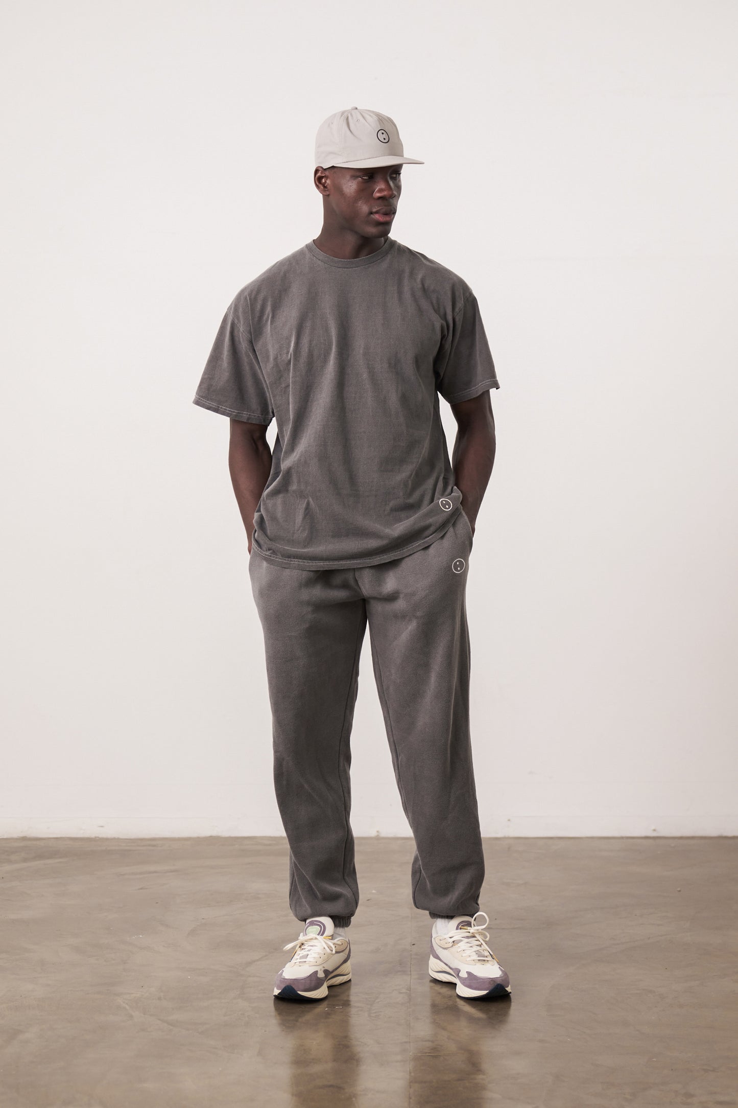 Essentials Vintage Washed Joggers - Charcoal