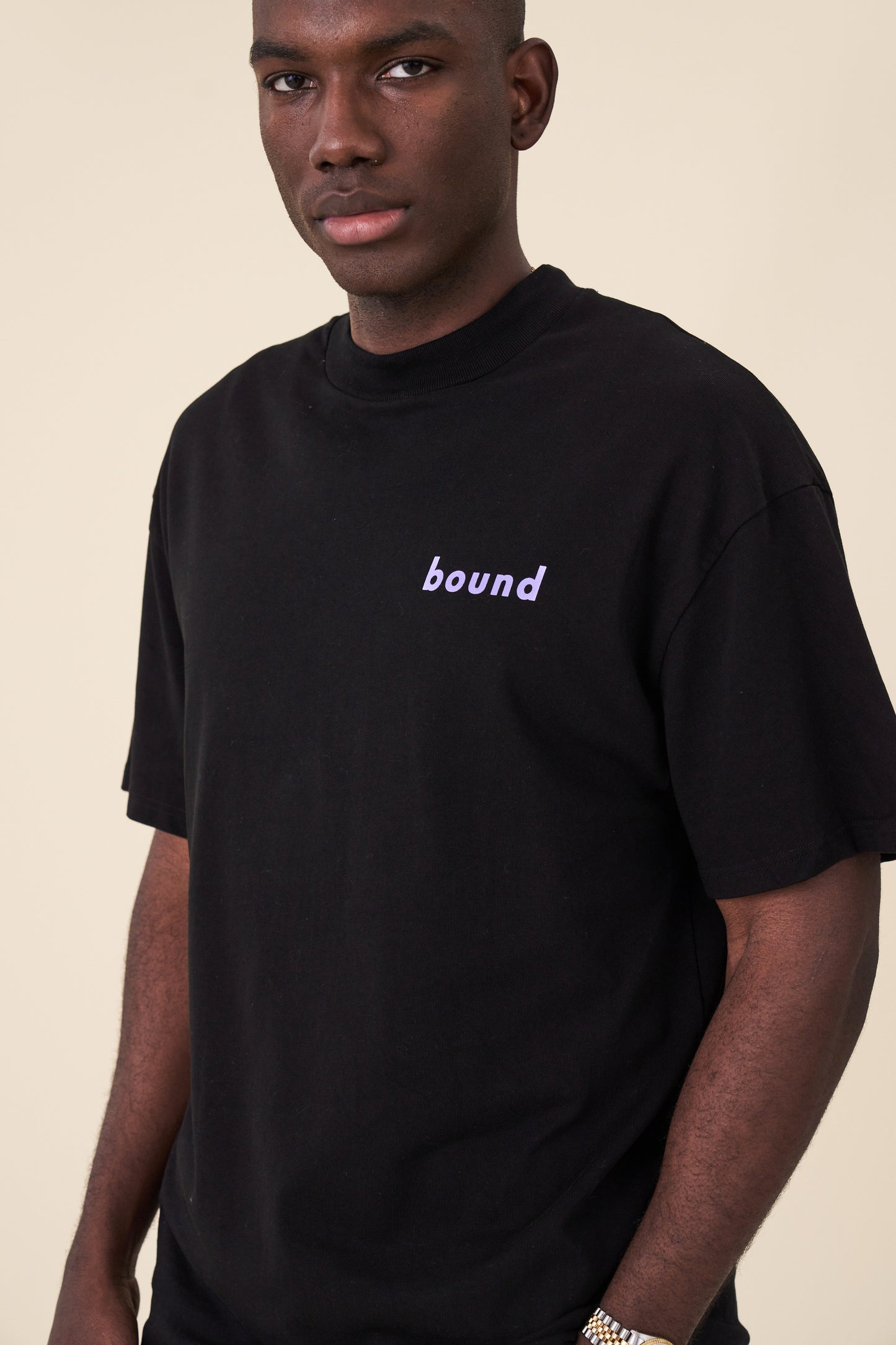 bound 'Diamond' Tee - Black