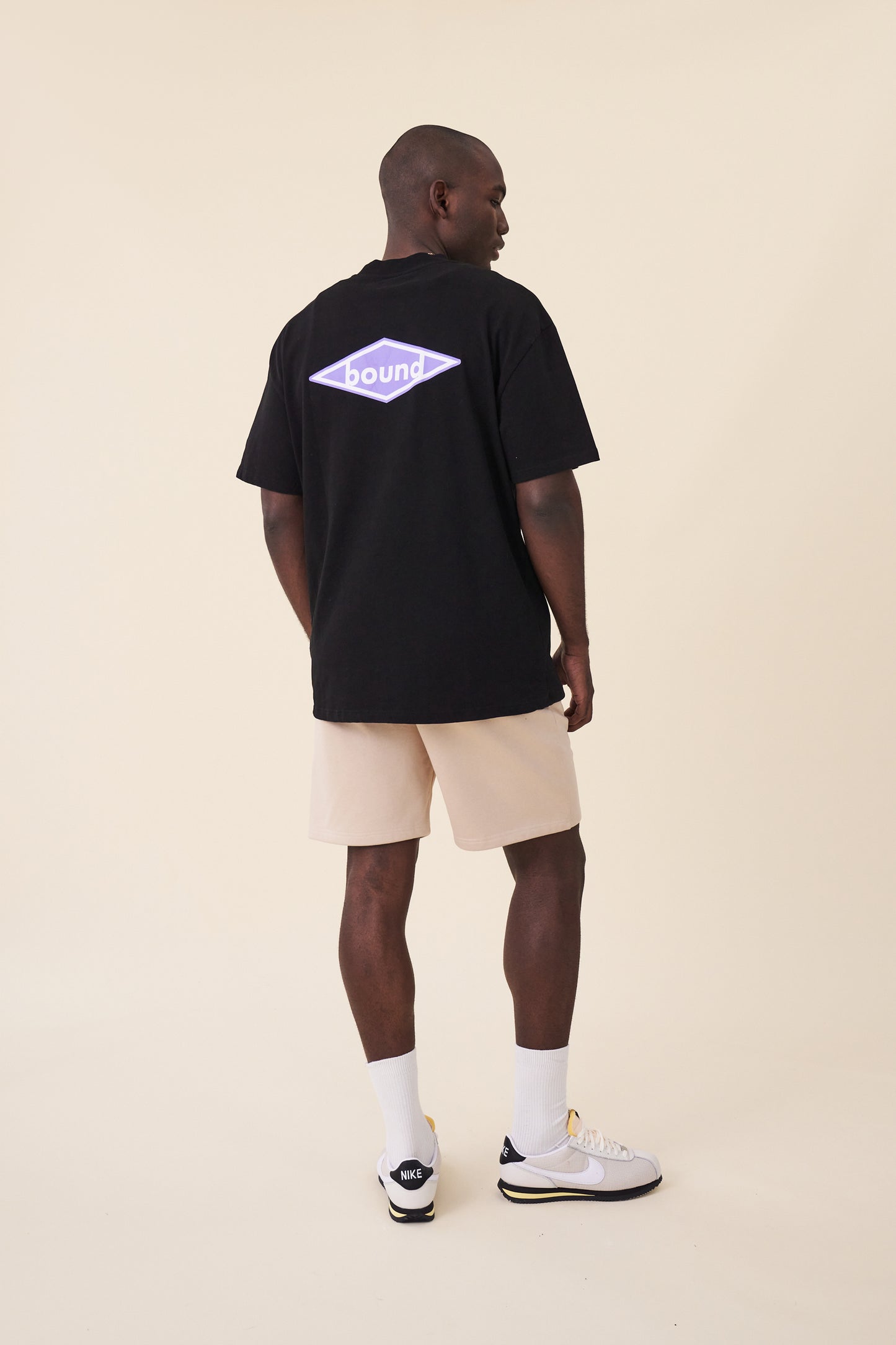 bound 'Diamond' Tee - Black