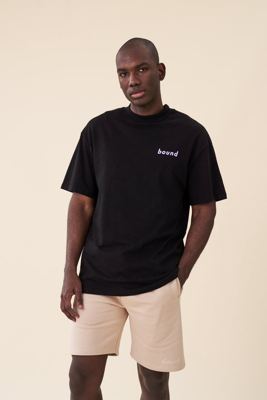 bound 'Diamond' Tee - Black