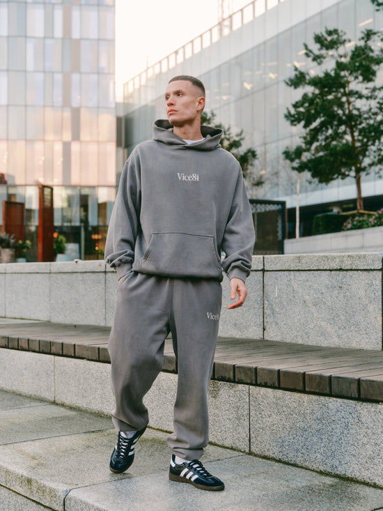 Vice 84 Premium Hoodie - Faded Grey