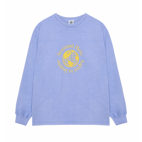 Seasonal Hero 'Aspire' Vintage Washed Longsleeve Tee - Orchid