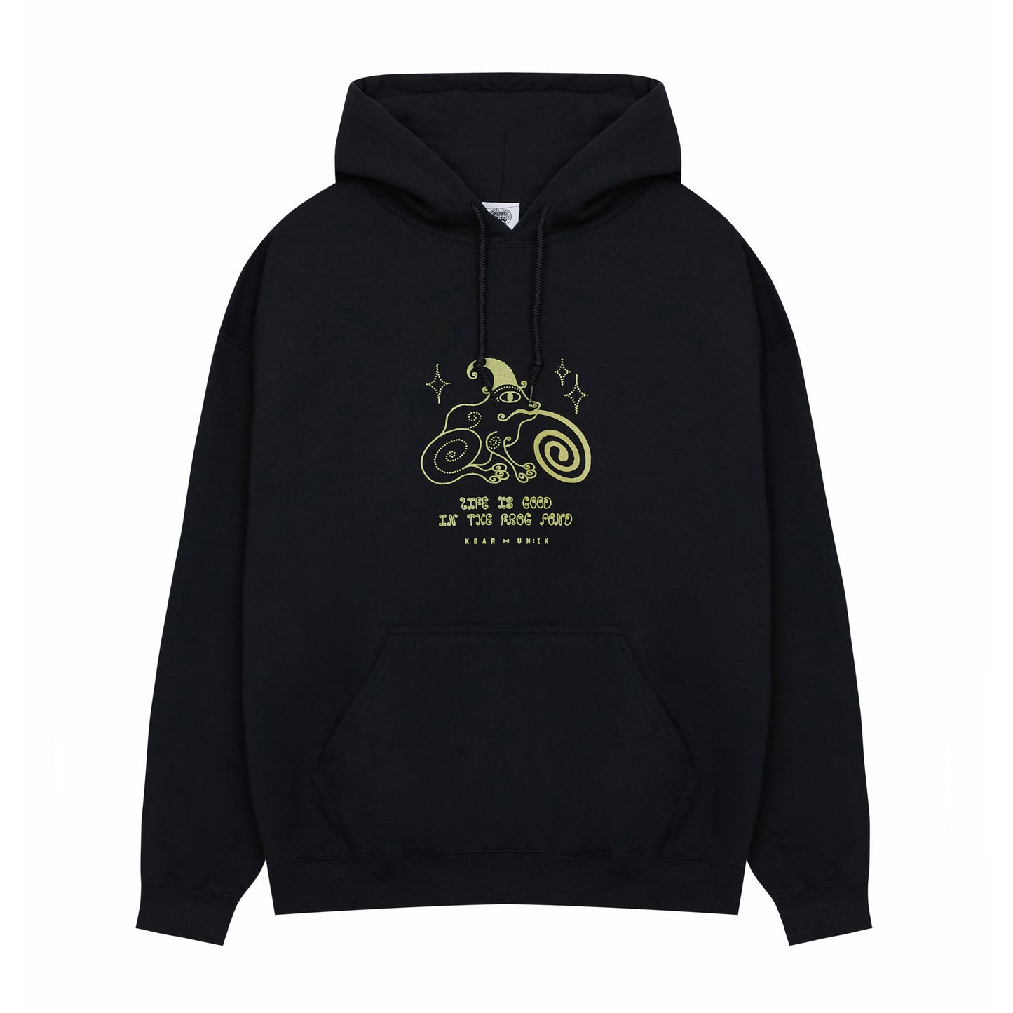 KBAR X UN:IK 'Frog Pond' Hoodie - Black