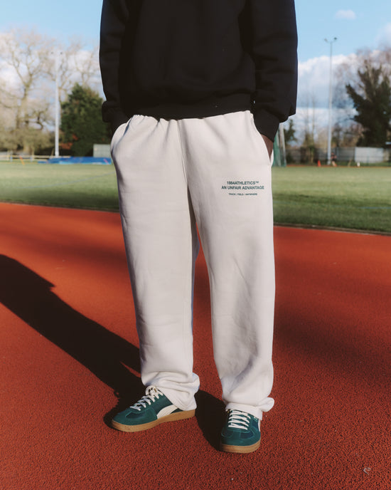 Vice 84 'Athletics' Cuffless Joggers - Bone