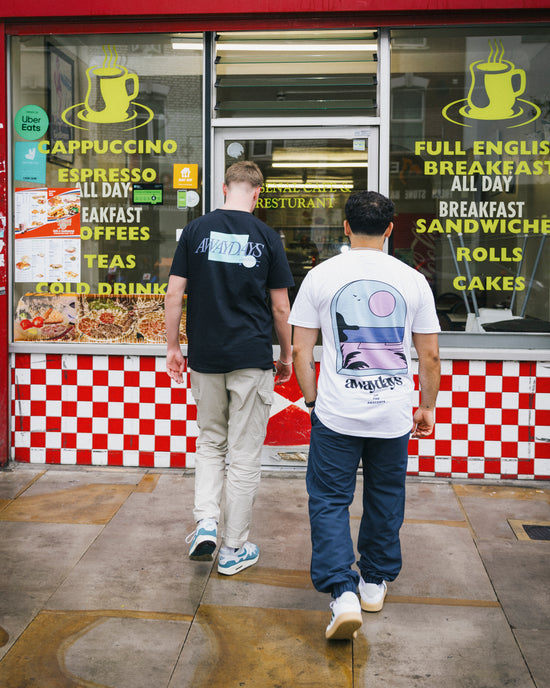 AwayDays 'Tropical Pitch' Tee - White