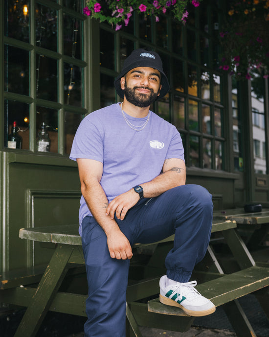 AwayDays 'Trophy' Tee - Vintage Washed Purple