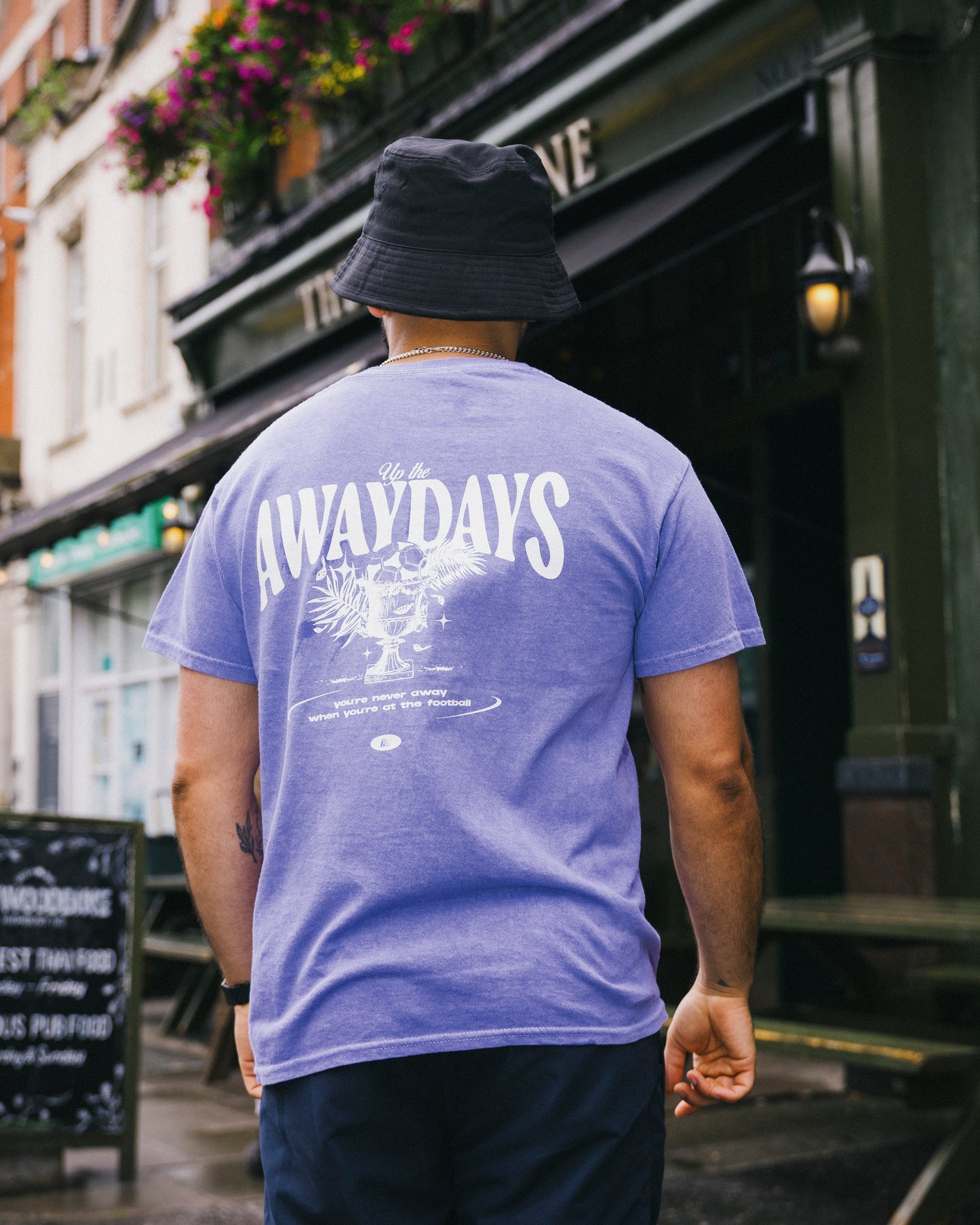 AwayDays 'Trophy' Tee - Vintage Washed Purple