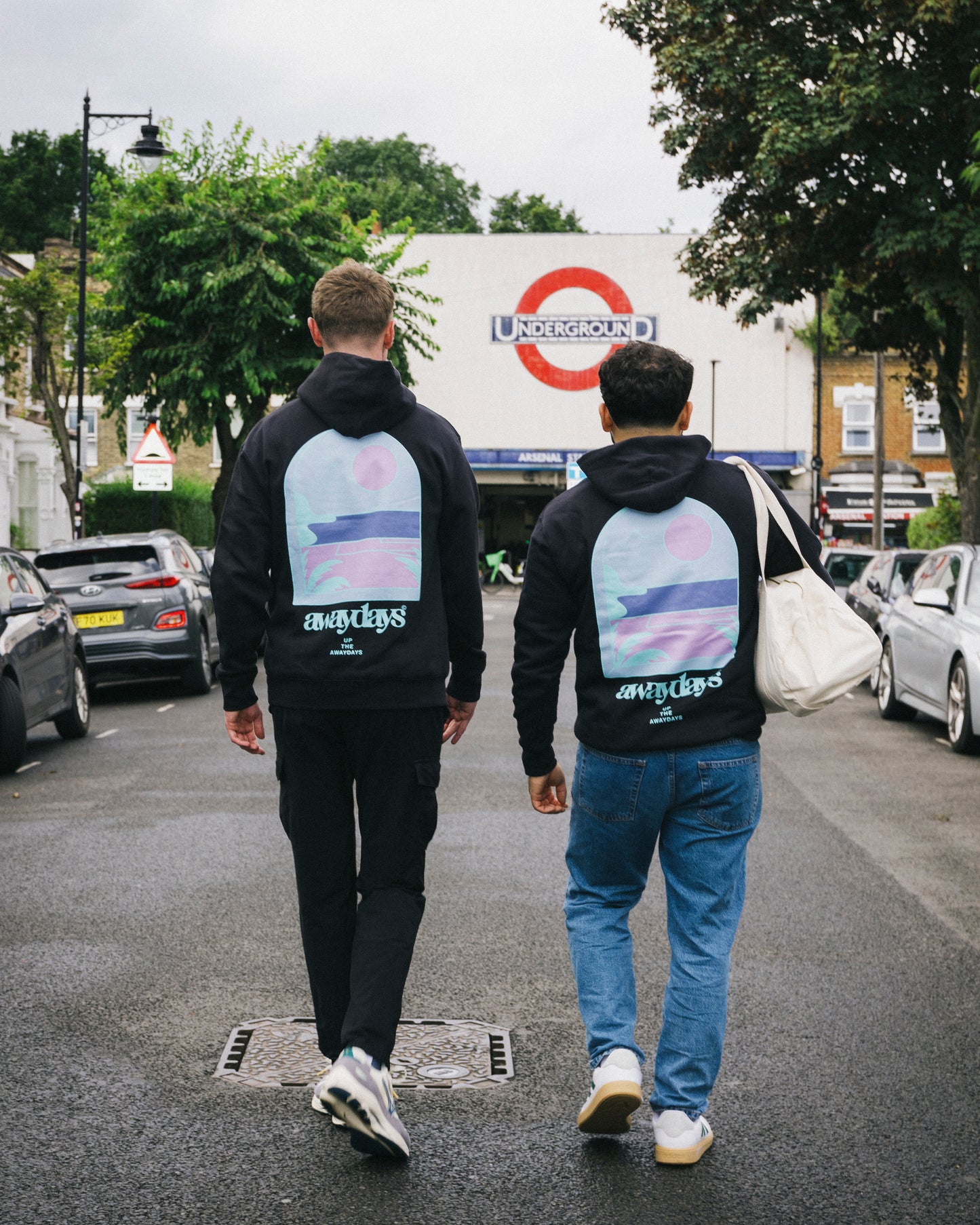 AwayDays 'Tropical Pitch' Hoodie - Black