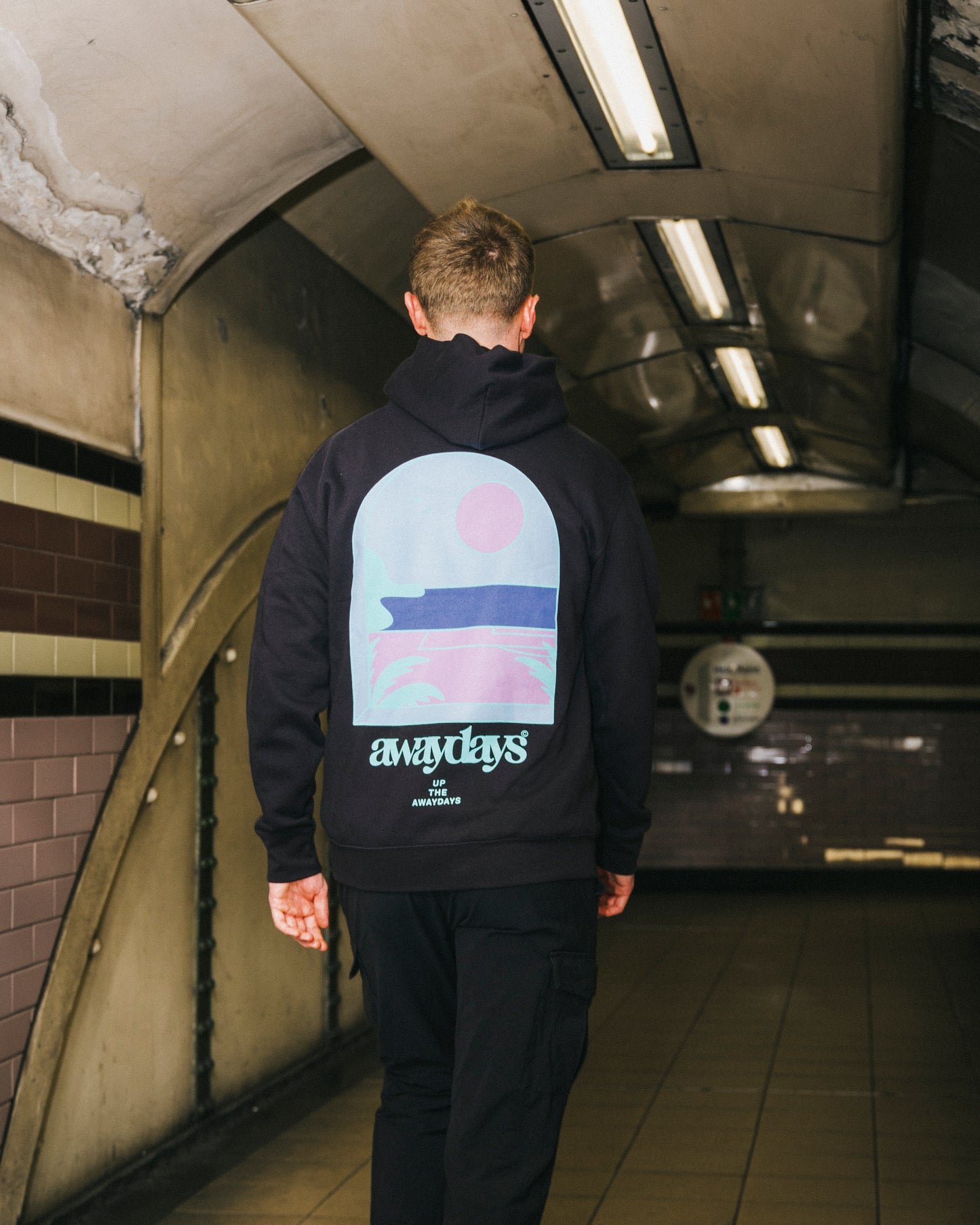 AwayDays 'Tropical Pitch' Hoodie - Black