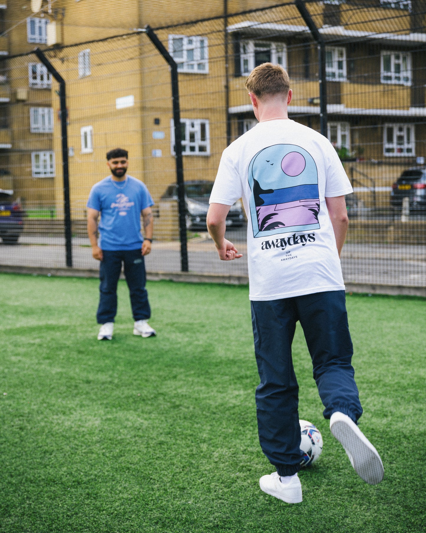 AwayDays 'Tropical Pitch' Tee - White