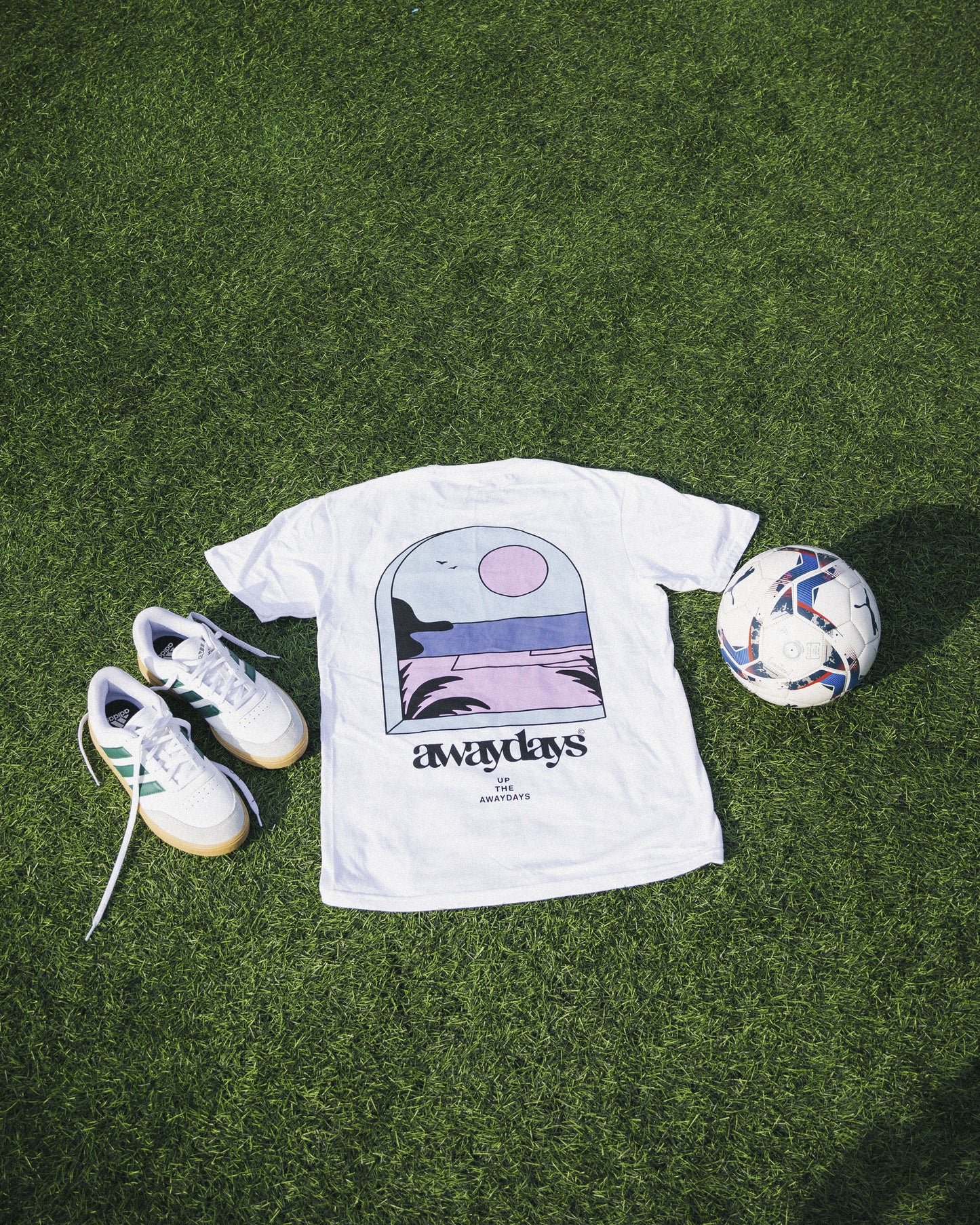 AwayDays 'Tropical Pitch' Tee - White