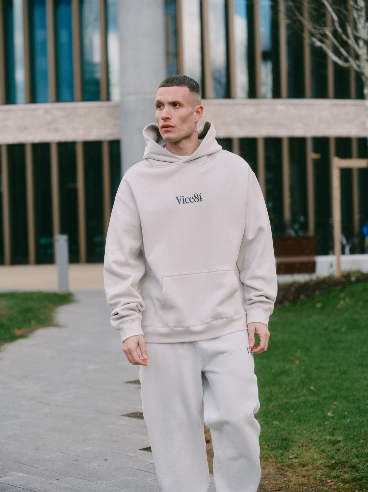 Vice 84 Premium Hoodie - Bone