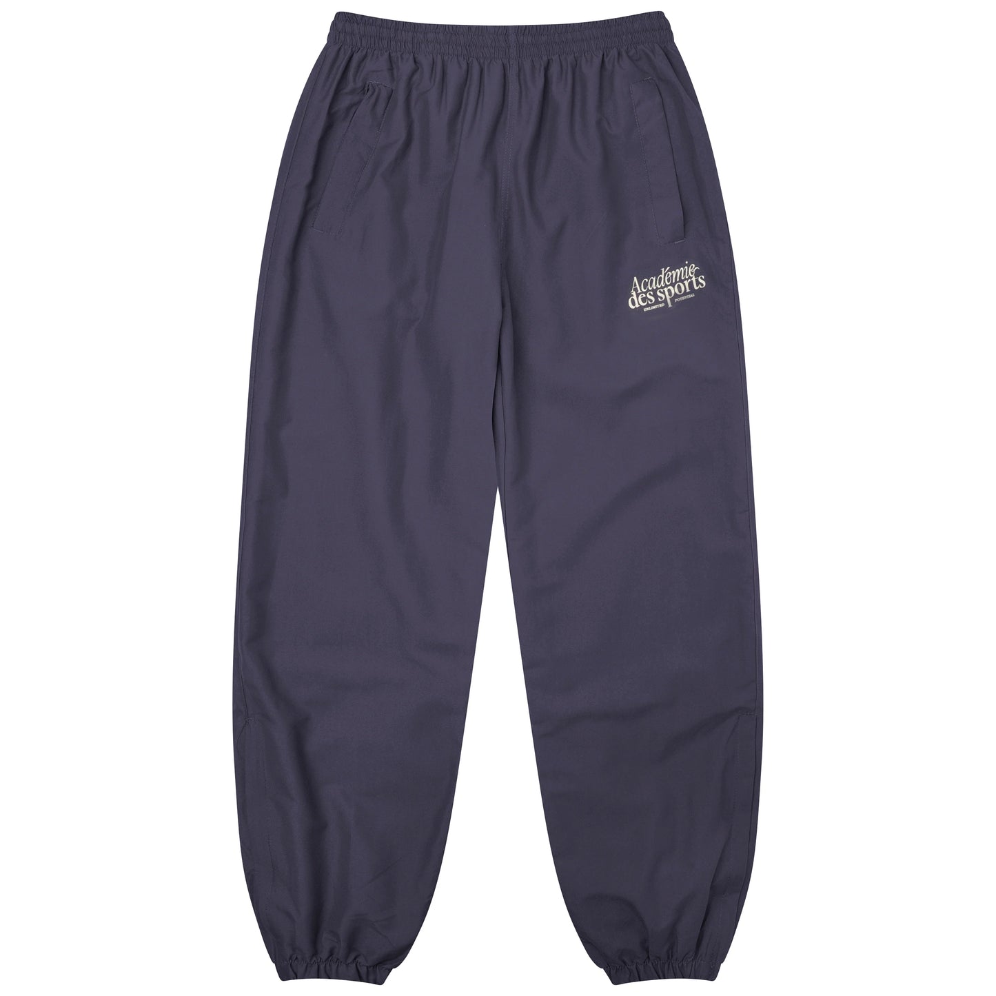 Vice 84 'Académie Des Sports Script' Nylon Trackpants - Navy