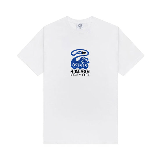 KBAR X UN:IK 'Floating On' Embroidered Tee - White