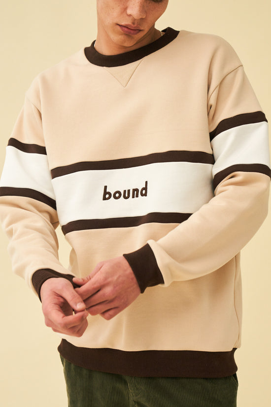 bound 'Tabernas' Panel Sweater - Sand