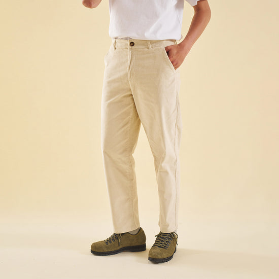 bound 'Barley Cream' Cord Trousers