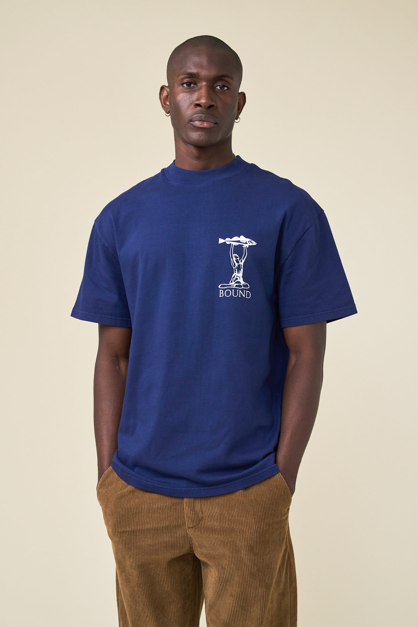 bound 'Marissa Angling' Tee - Navy