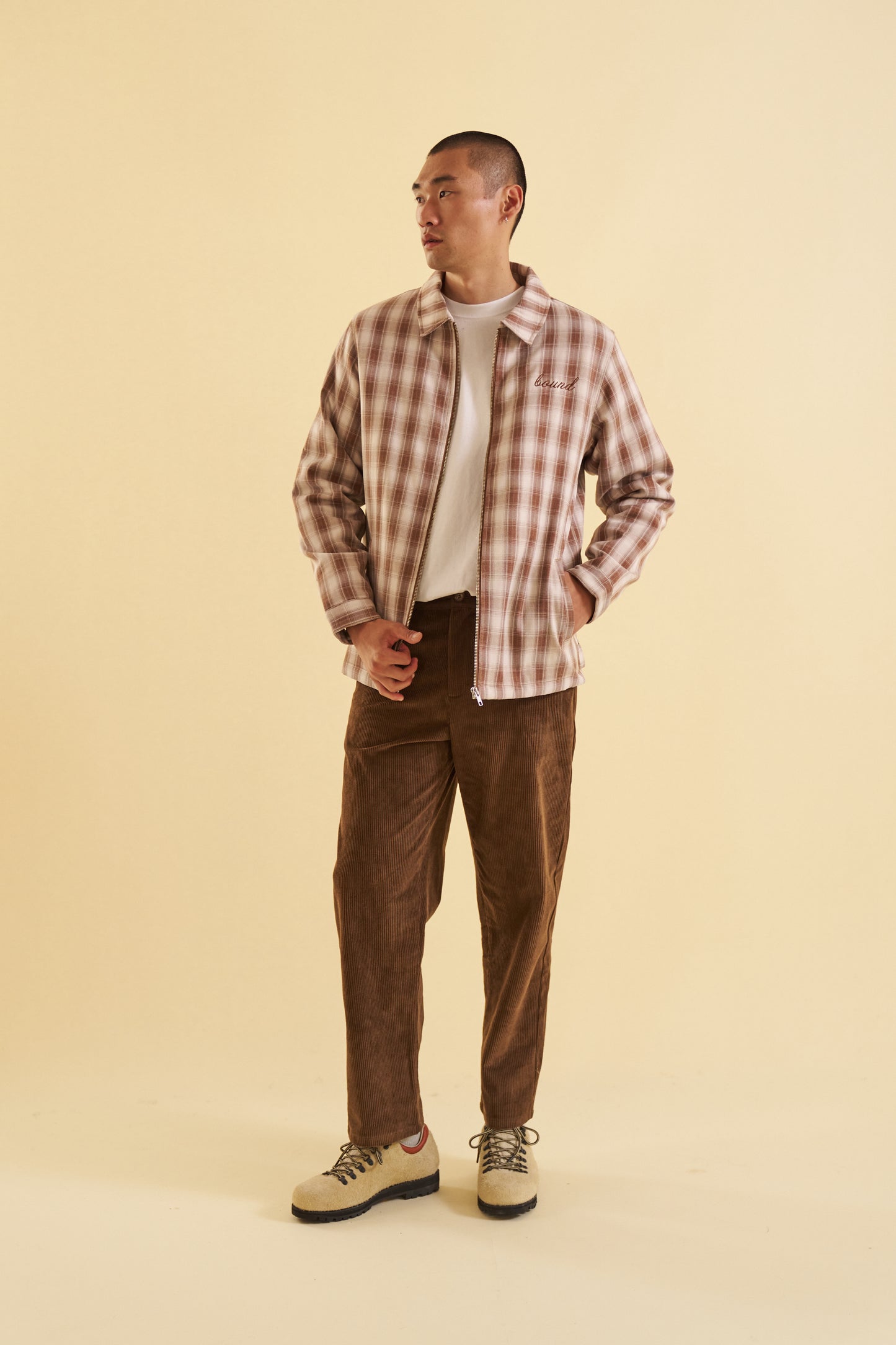 bound 'Cedar Brown' Corduroy Trousers