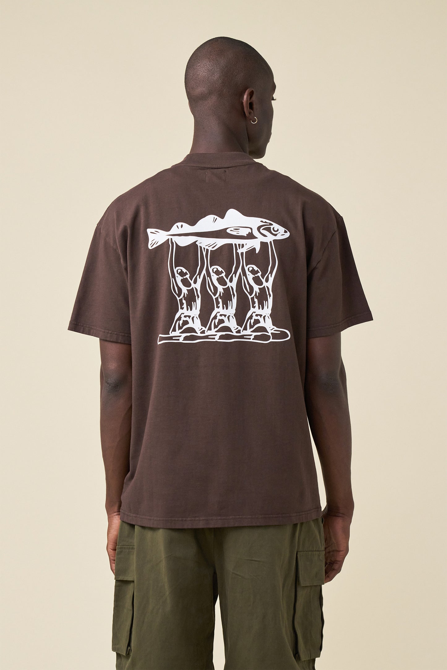 bound 'Marissa Angling' Tee - Brown