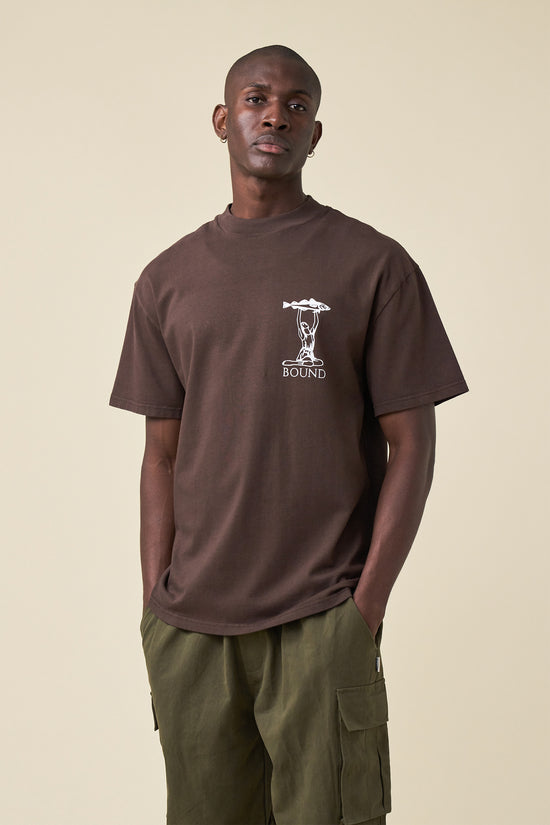 bound 'Marissa Angling' Tee - Brown