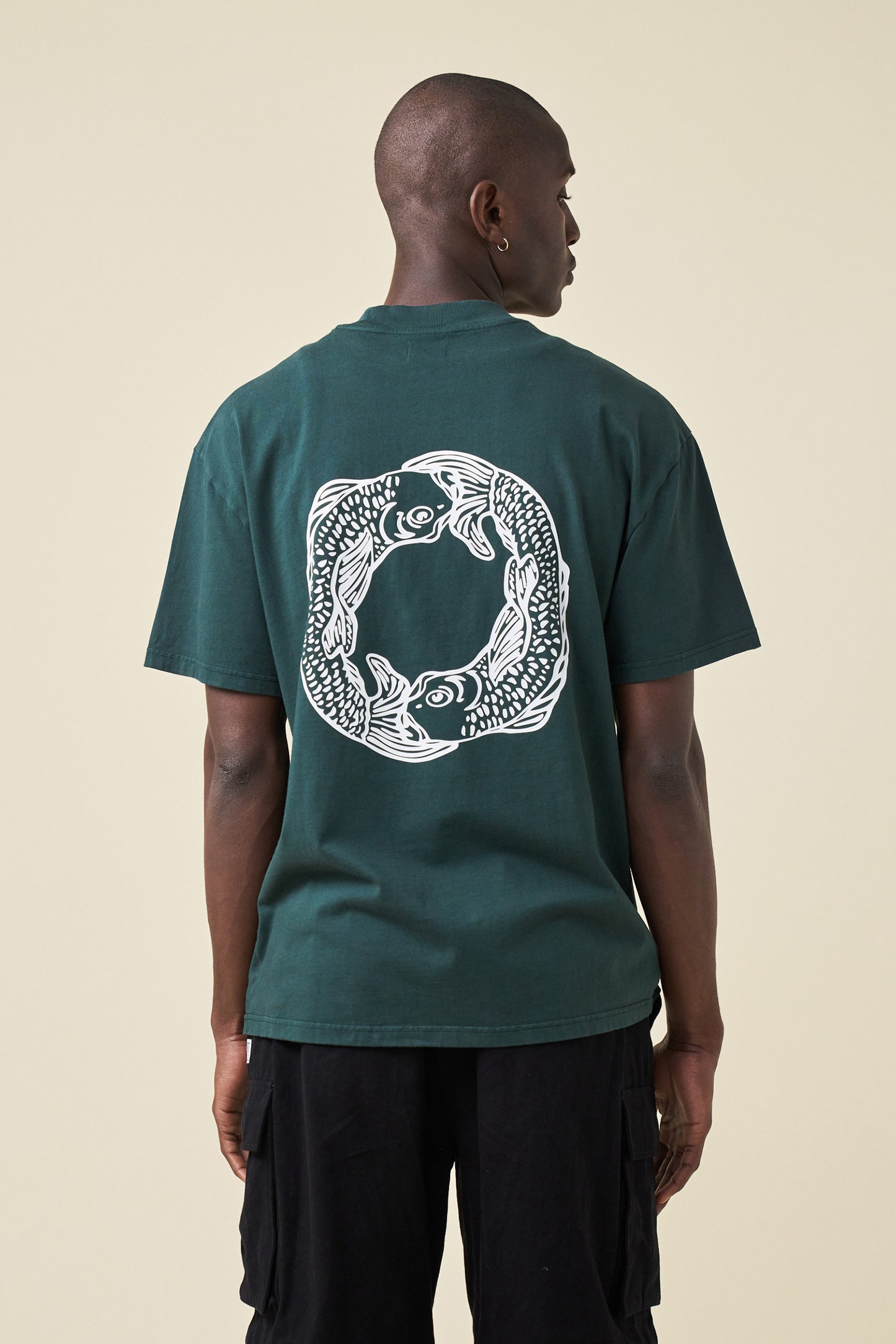 bound 'Angling Crest' Tee - Forest Green