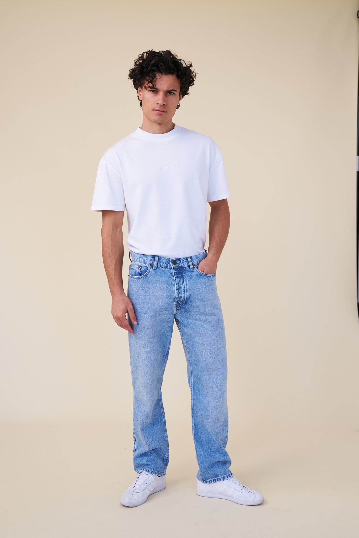 bound Williamsburg Denim Jean - Light Blue