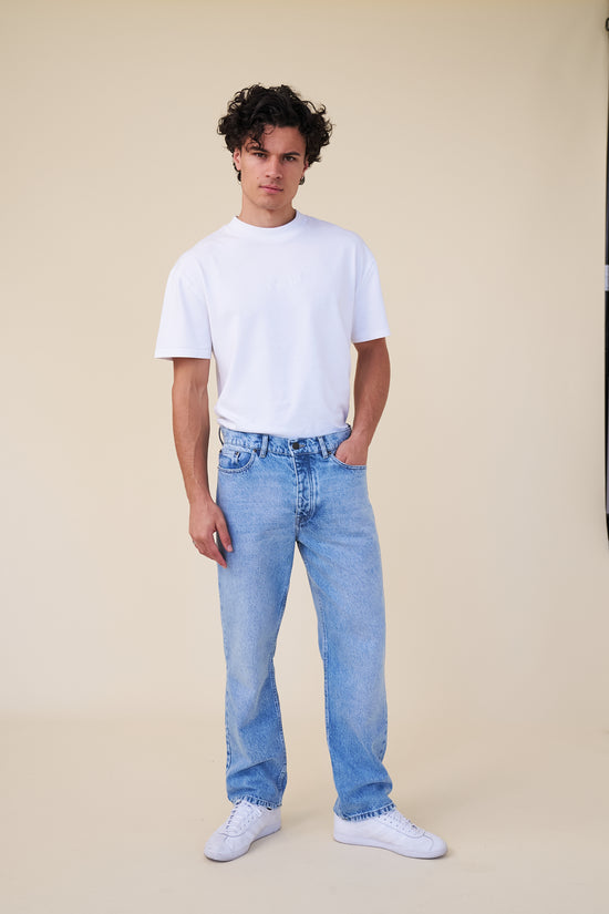 bound Williamsburg Denim Jean - Light Blue