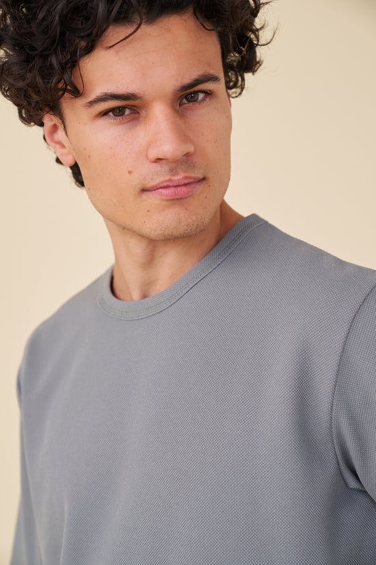 bound Textured Duty Tee - Charcoal