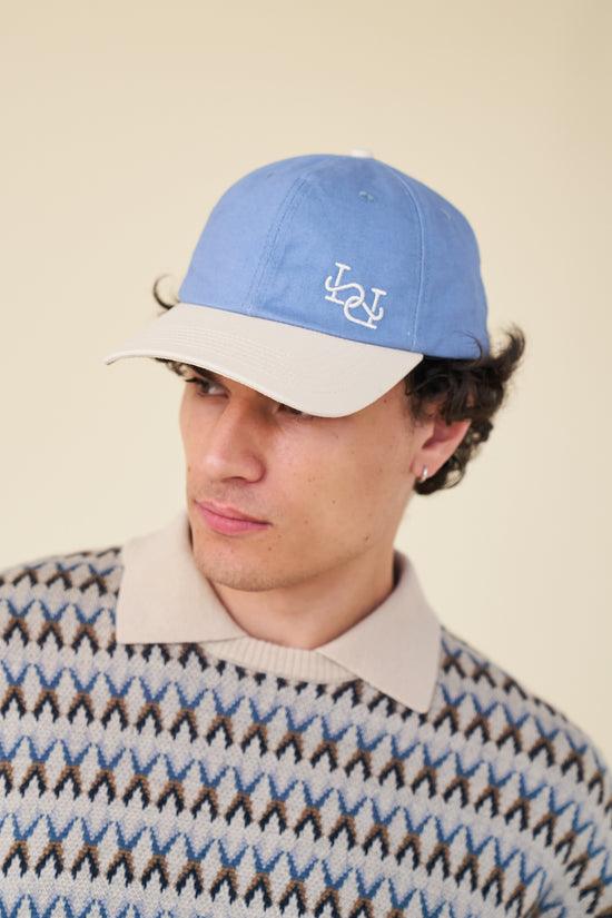 bound Signature Baseball Cap - Blue/Cream