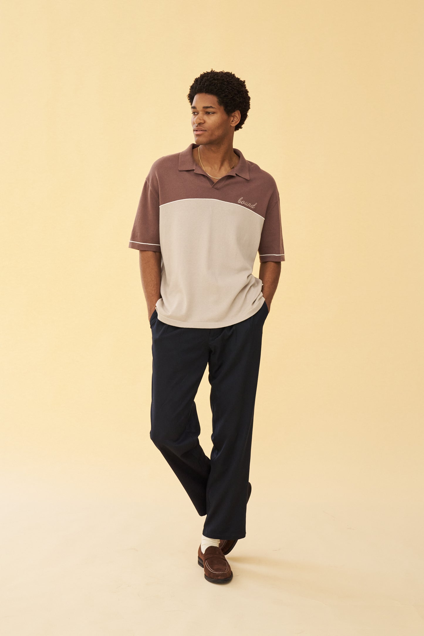 bound 'Soprana' Knit Polo