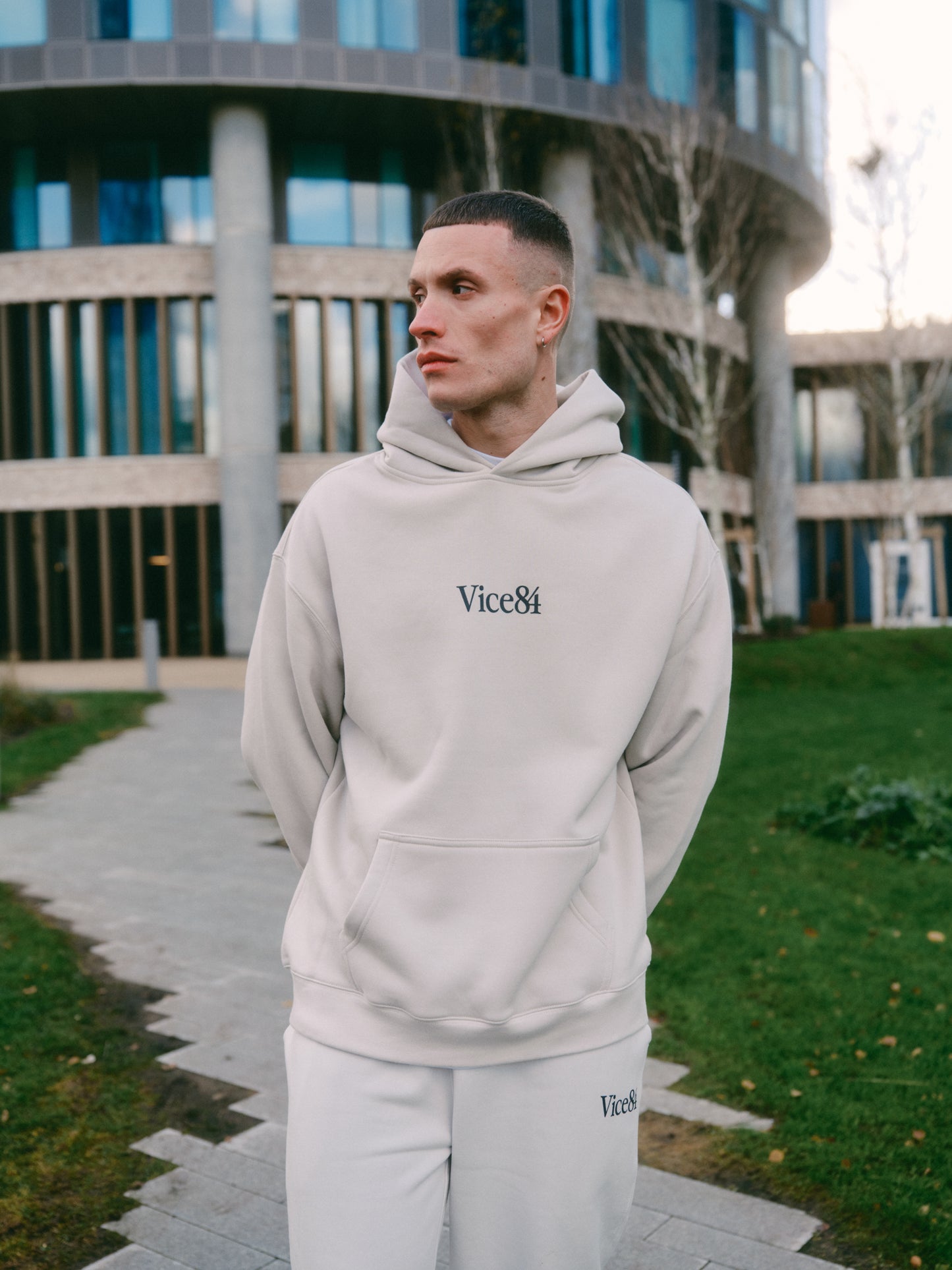 Vice 84 Premium Hoodie - Bone