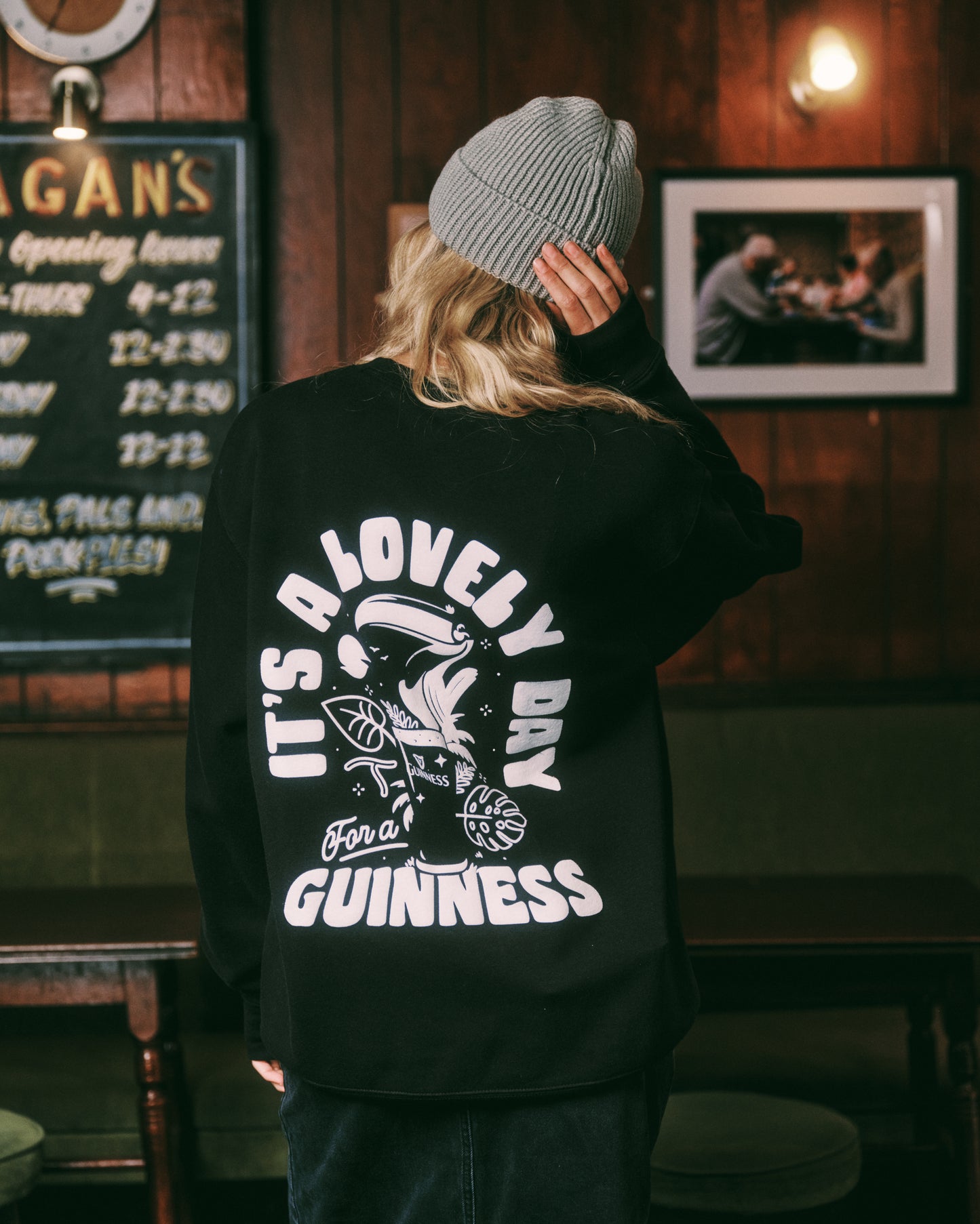 Guinness x UN:IK 'Jungle' Sweater - Black