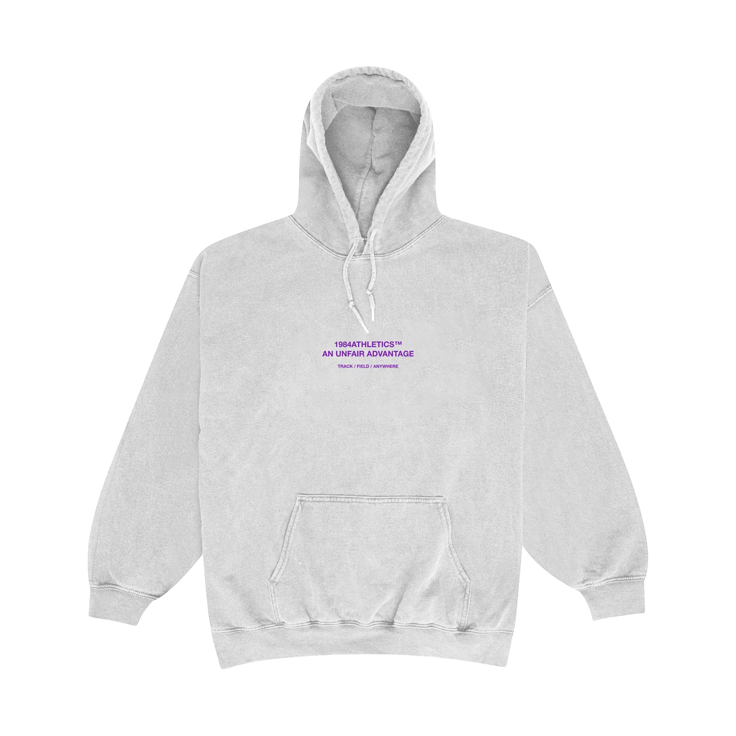 Vice 84 'Athletics' Vintage Washed Hoodie - Ash