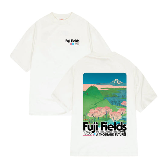 A Thousand Futures x GK 'Fuji Fields' Tee - White