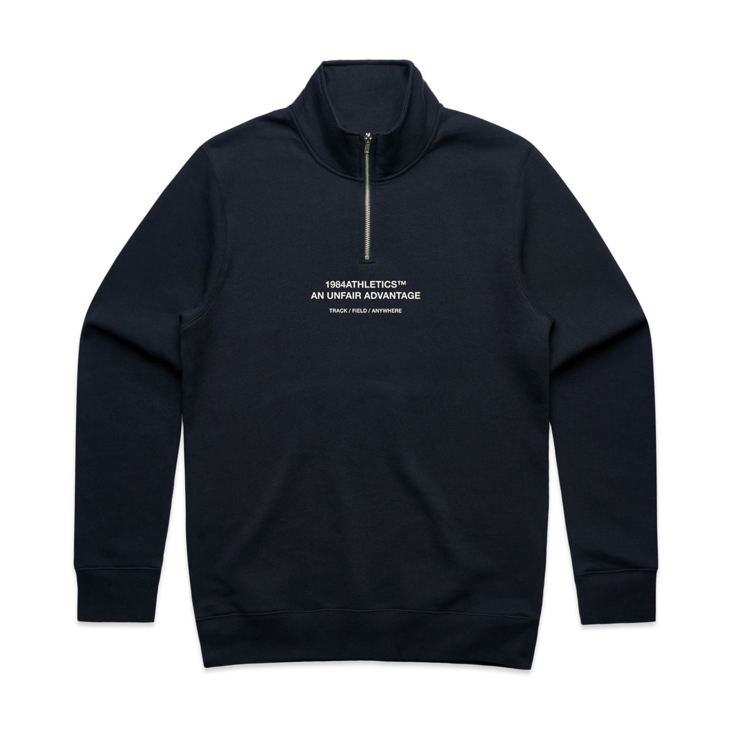 Vice 84 'Athletics' 1/4 Zip Sweater - Navy