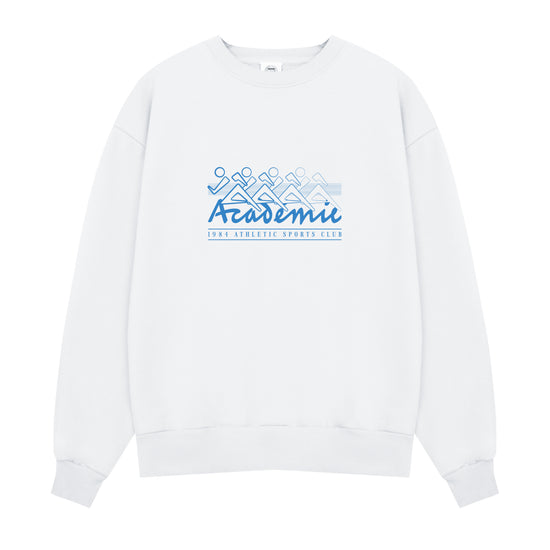 Vice 84 'Athletic Sports Club' Heavyweight Sweater - White