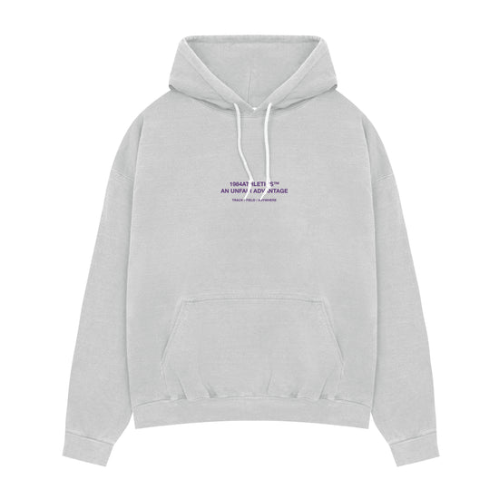 Vice 84 'Athletics' Vintage Washed Hoodie - Ash