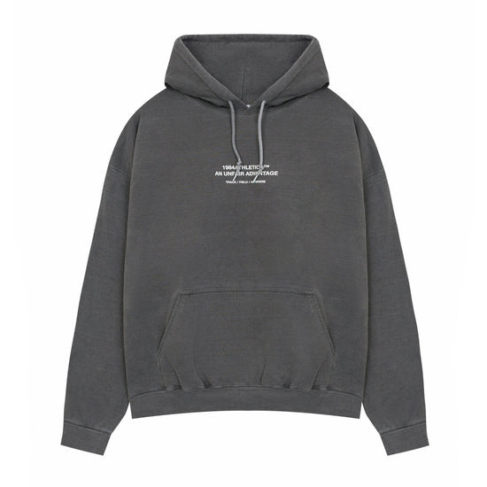 Vice 84 'Athletics' Vintage Washed Hoodie - Black