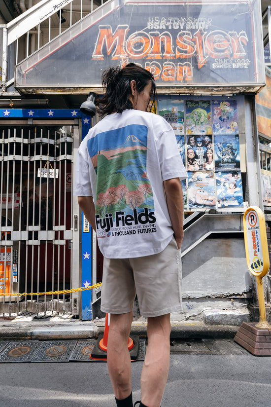 A Thousand Futures x GK 'Fuji Fields' Tee - White