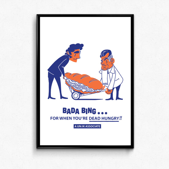 Bada Bing x UN:IK 'Dead Hungry' Print