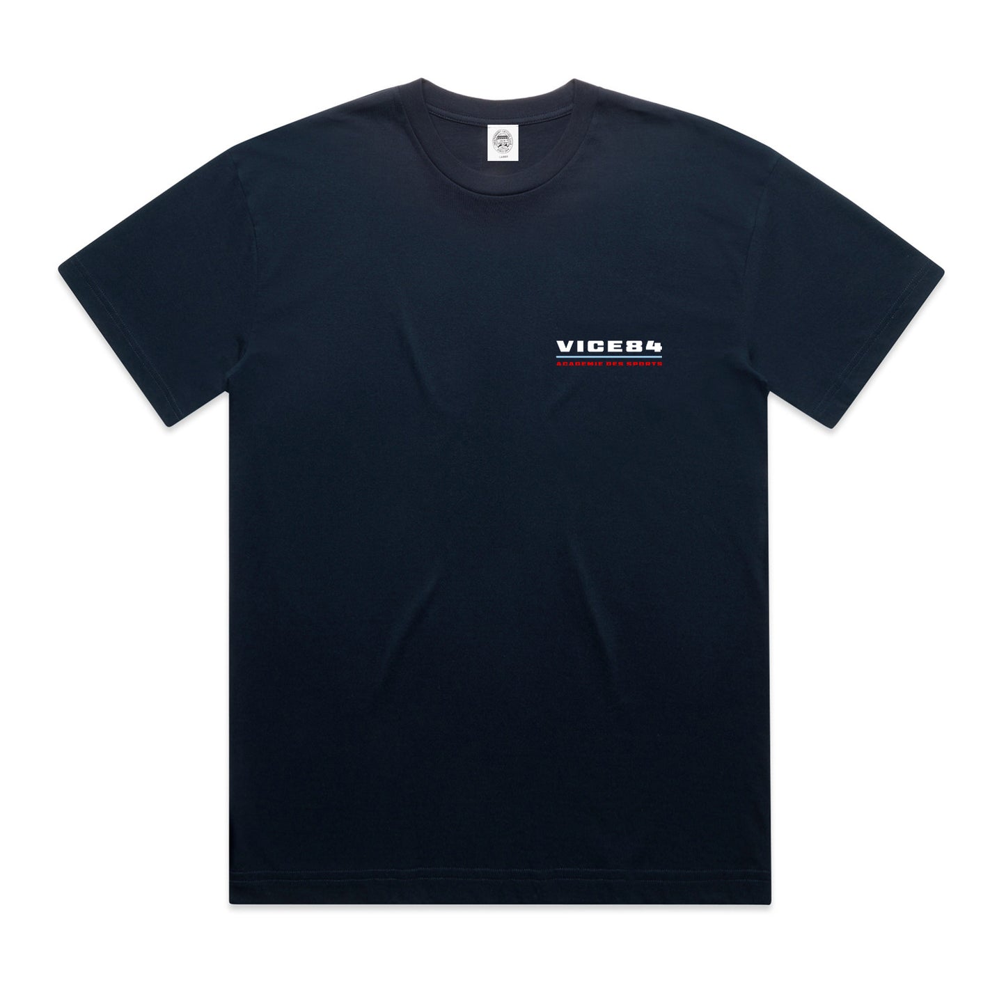 Vice 84 'Académie des Sports Logo' Tee - Navy