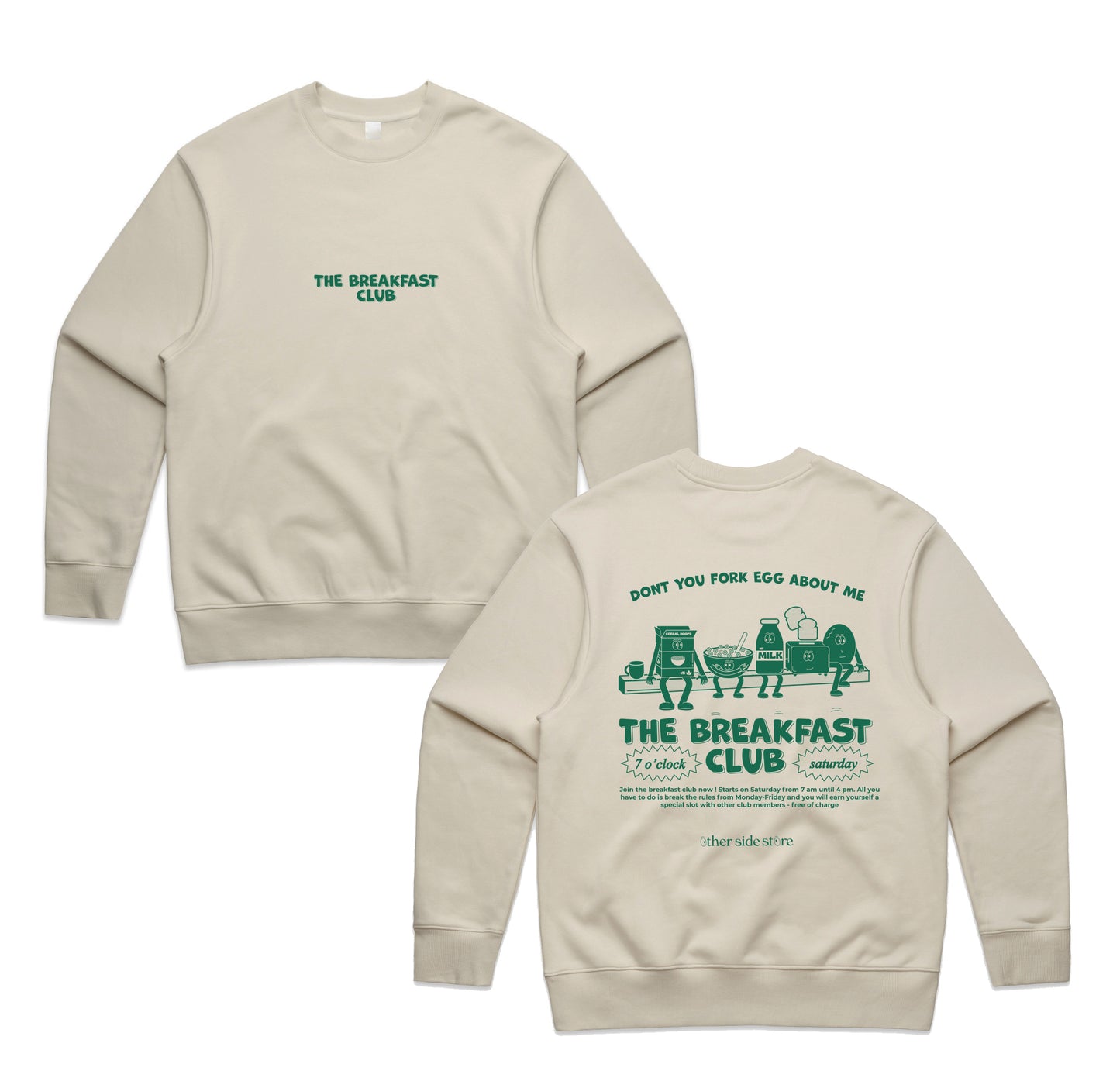 Other Side Store 'Breakfast Club' Sweater - Stone