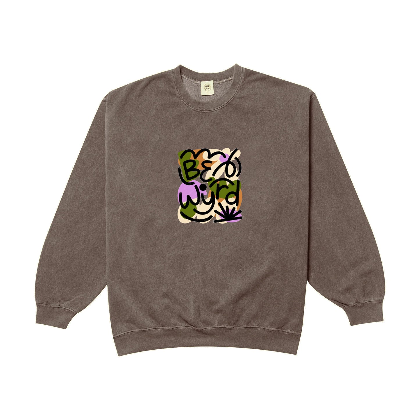 C.D x UN:IK 'Be Wyrd' Washed Sweater - Chocolate