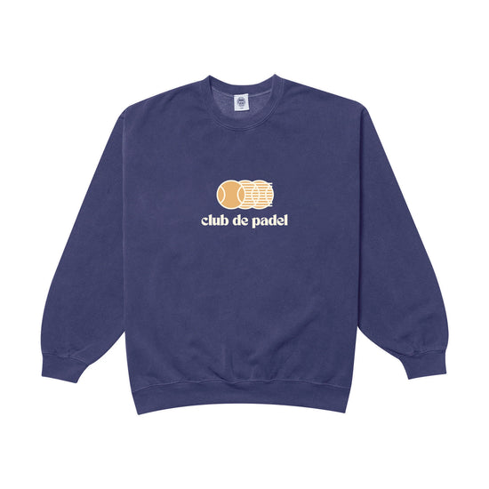 Club de Padel 'Vibora' Vintage Washed Sweater - Violet